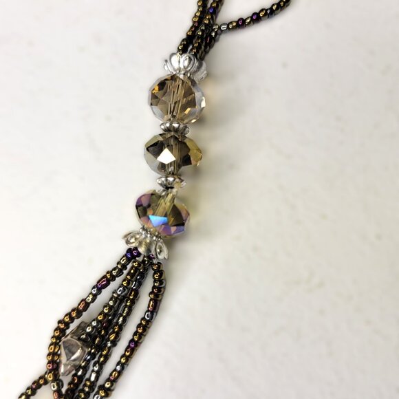 Multistrand Long Beaded Necklace - Picture 5 of 9